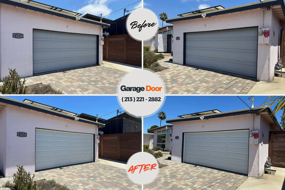 Before and after: garage door repair Crest View Heights, NY